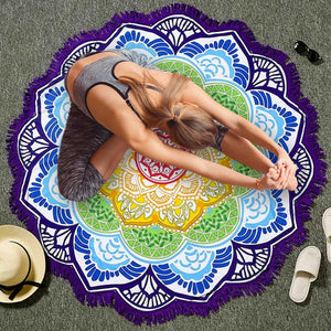 Open image in slideshow, Mandala Yoga Blanket
