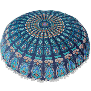 Open image in slideshow, Mandala Round Pillow Cover
