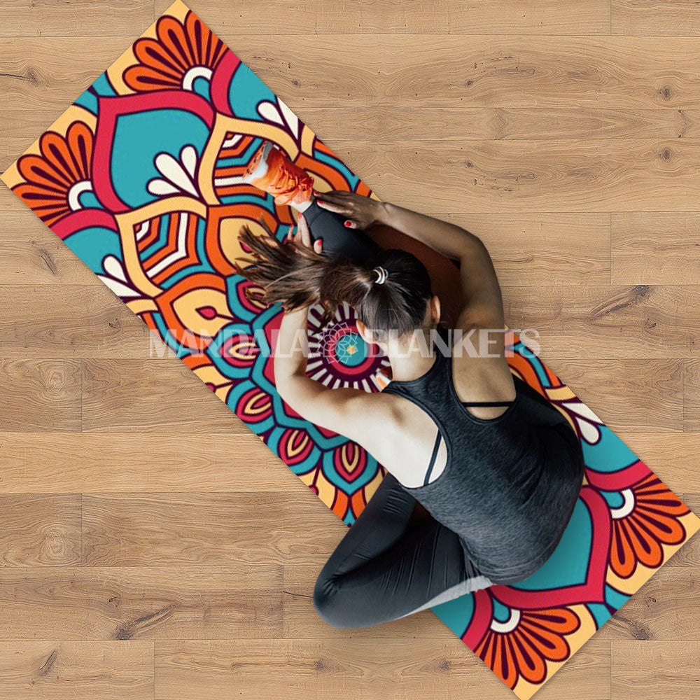 Yoga Set Starter Edition - spiral mandala (yoga mat